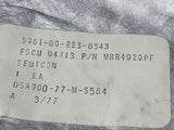 MBR4020PF Motorola Silicon Schottky Barrier Diode, U = 20V, I = 40A VINTAGE 1974