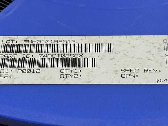 (25 PCS) 74ACT02SCX FSC NOR Gate IC 4 Channel 14-SOIC