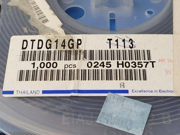 (10 PCS) DTDG14GP ROHM TRANS PREBIAS NPN 60V 1A MPT3