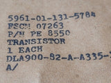 (2 PCS) 5961-01-131-5784 (PE8550) FSC TRANSISTOR PNP 1.5A 1 ELEMENT 1.2W 140 Cel