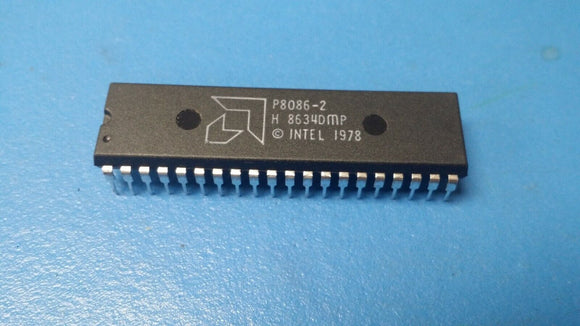 (1 PC) P8086-2 AMD Microprocessor, 16-Bit, 8086 CPU, 8MHz, NMOS PDIP-40PIN